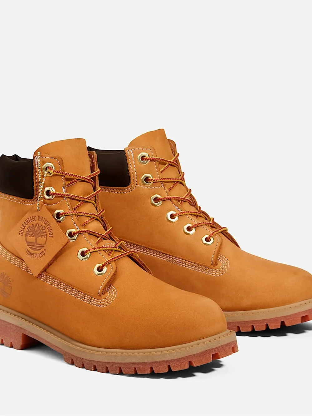 Timberland Premium Wheat Nubuck 6-Inch Lace-Up Boots